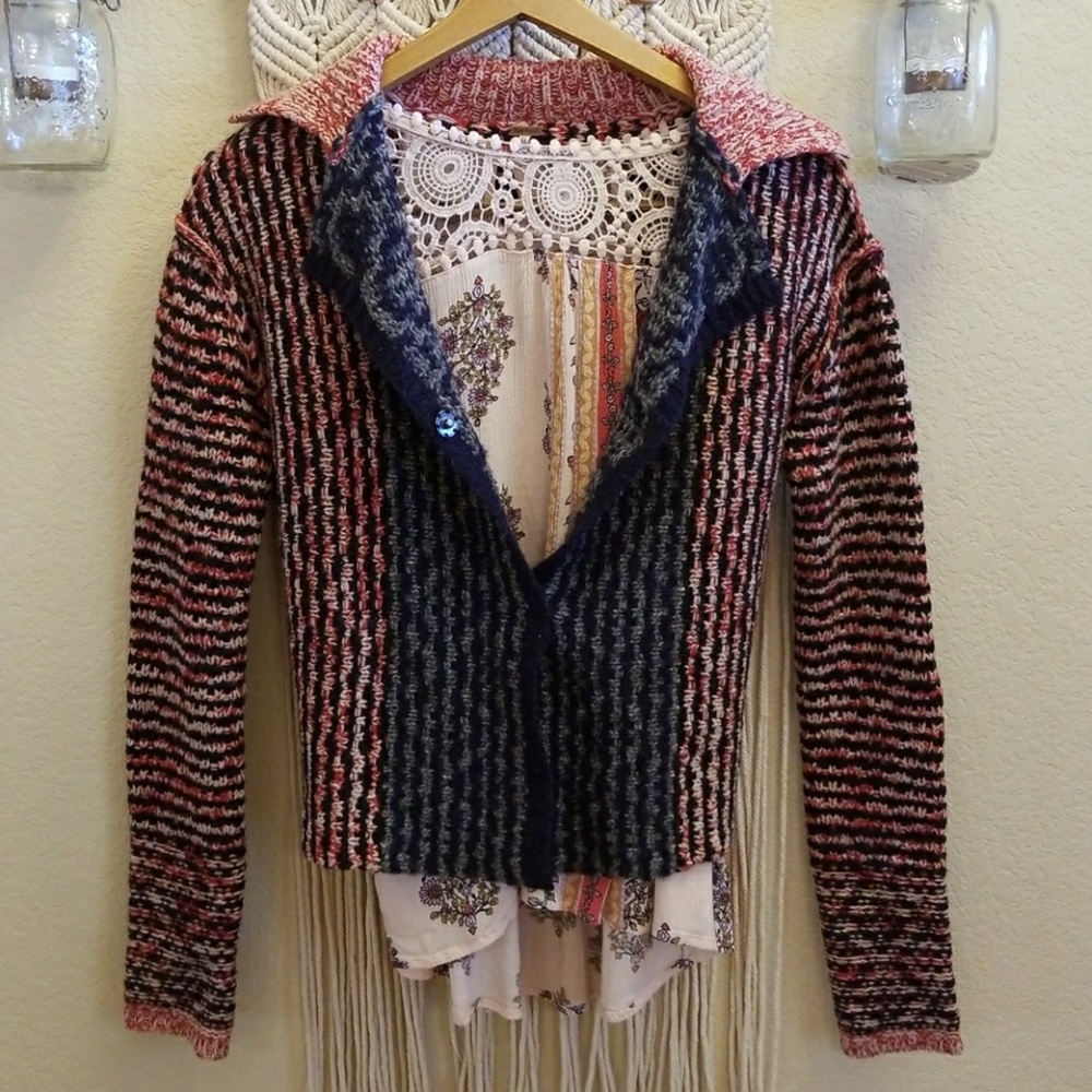 FREE PEOPLE OPEN BACK DETAIL SWEATER